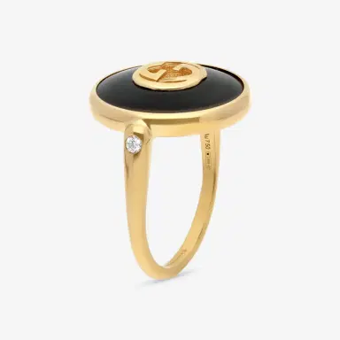 Gucci Gucci 18K Yellow Gold Onyx & Diamond Statement Ring YBC786604001017 - by The Solist | Thumbnail 2 Gucci Gucci 18K Yellow Gold Onyx & Diamond Statement Ring YBC786604001017 - by The Solist | Thumbnail 2