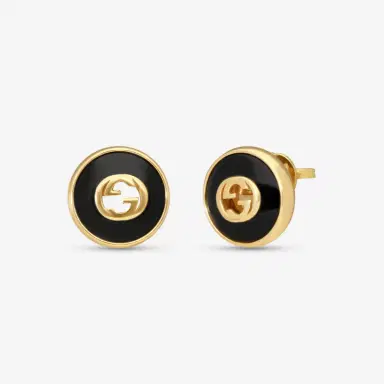 Gucci Gucci 18K Yellow Gold Onyx Stud Earrings by The Solist | Thumbnail 2 Gucci Gucci 18K Yellow Gold Onyx Stud Earrings by The Solist | Thumbnail 2