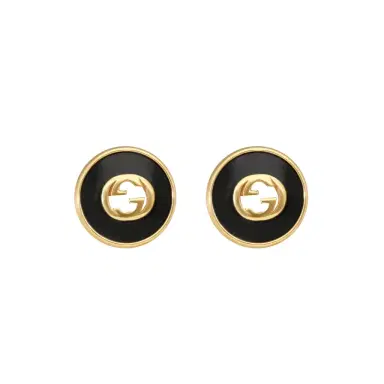 Gucci Gucci 18K Yellow Gold Onyx Stud Earrings by The Solist | Thumbnail 1 Gucci Gucci 18K Yellow Gold Onyx Stud Earrings by The Solist | Thumbnail 1