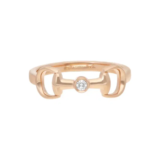 Gucci Gucci Horsebit 18K Rose Gold Diamond Ring YBC796168001010 - by The Solist