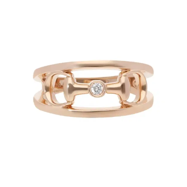 Gucci Gucci Horsebit 18K Rose Gold Diamond Ring YBC796191001013 - by The Solist