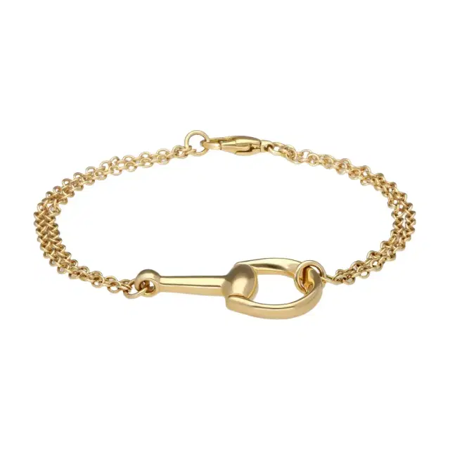 Gucci Gucci Horsebit 18K Yellow Gold Chain Bracelet YBA795812001016 - S (6.3 by The Solist