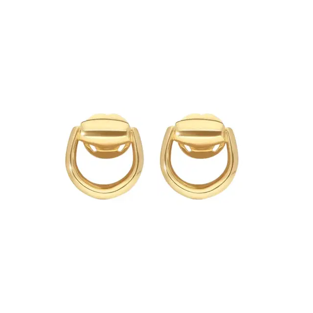Gucci Gucci Horsebit 18K Yellow Gold Stud Earrings by The Solist