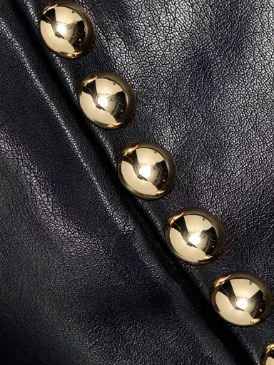 Cinq à Sept Women's Shailene Studded Faux Leather Pants - Black Gold | Thumbnail 7