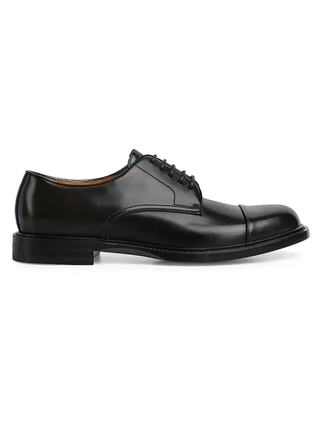 Men's William Leather Oxford Loafers - Black