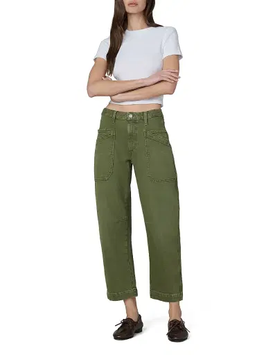 Joe's Jeans Women's The Double-Pocket Mid-Rise Barrel Jeans | Thumbnail 2