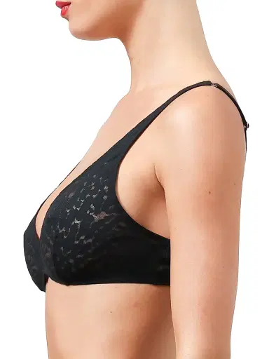 Wolford Women's Animalier Lace Bralette - Black - Size Small | Thumbnail 3