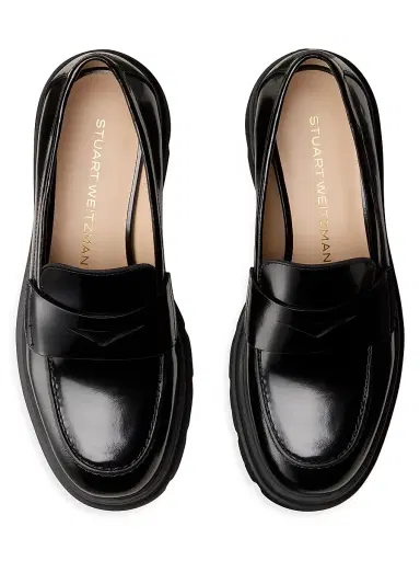 Stuart Weitzman Women's Hudson Lite Leather Loafers | Thumbnail 4 Stuart Weitzman Women's Hudson Lite Leather Loafers | Thumbnail 4