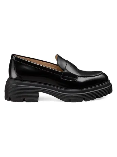Stuart Weitzman Women's Hudson Lite Leather Loafers | Thumbnail 1 Stuart Weitzman Women's Hudson Lite Leather Loafers | Thumbnail 1