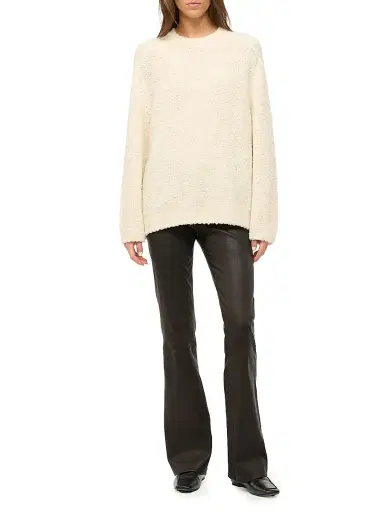 STAUD Women's Siren Scarf-Detailed Bouclé Yarn Sweater - | Thumbnail 2