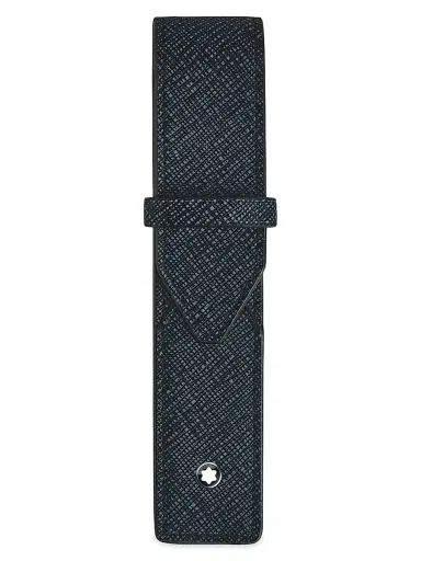 Montblanc Men's Sartorial Embossed Leather Pen Pouch - Blue | Thumbnail 1 Montblanc Men's Sartorial Embossed Leather Pen Pouch - Blue | Thumbnail 1