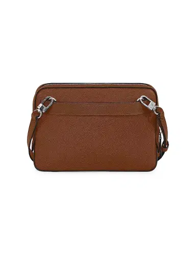 Montblanc Men's Sartorial Mini Leather Crossbody Bag - Brown | Thumbnail 4 Montblanc Men's Sartorial Mini Leather Crossbody Bag - Brown | Thumbnail 4
