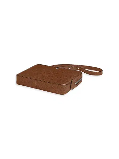 Montblanc Men's Sartorial Mini Leather Crossbody Bag - Brown | Thumbnail 5 Montblanc Men's Sartorial Mini Leather Crossbody Bag - Brown | Thumbnail 5
