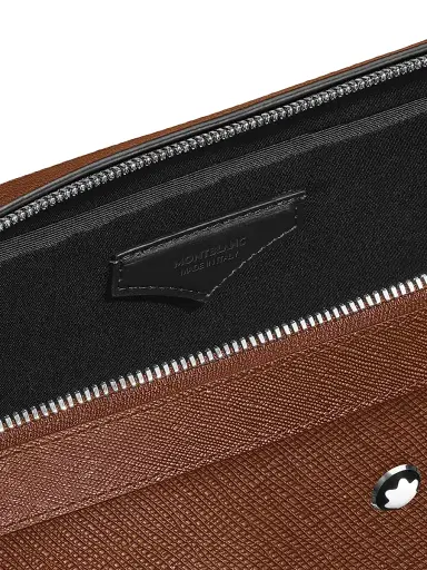 Montblanc Men's Sartorial Mini Leather Crossbody Bag - Brown | Thumbnail 7 Montblanc Men's Sartorial Mini Leather Crossbody Bag - Brown | Thumbnail 7