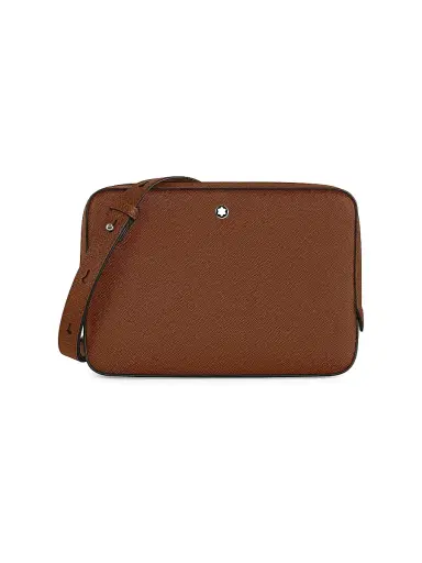 Montblanc Men's Sartorial Mini Leather Crossbody Bag - Brown | Thumbnail 1 Montblanc Men's Sartorial Mini Leather Crossbody Bag - Brown | Thumbnail 1