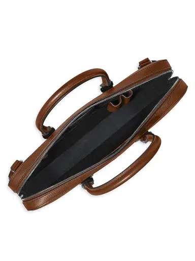 Montblanc Men's Sartorial Leather Document Case - Brown | Thumbnail 3 Montblanc Men's Sartorial Leather Document Case - Brown | Thumbnail 3