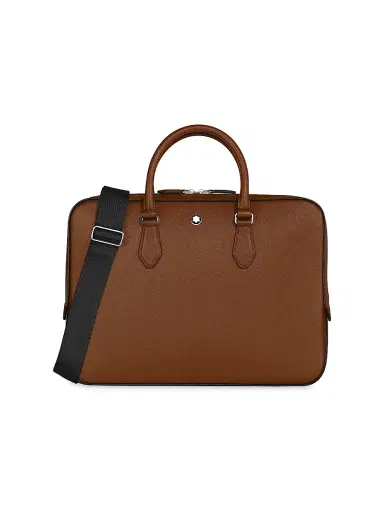 Montblanc Men's Sartorial Leather Document Case - Brown | Thumbnail 1 Montblanc Men's Sartorial Leather Document Case - Brown | Thumbnail 1