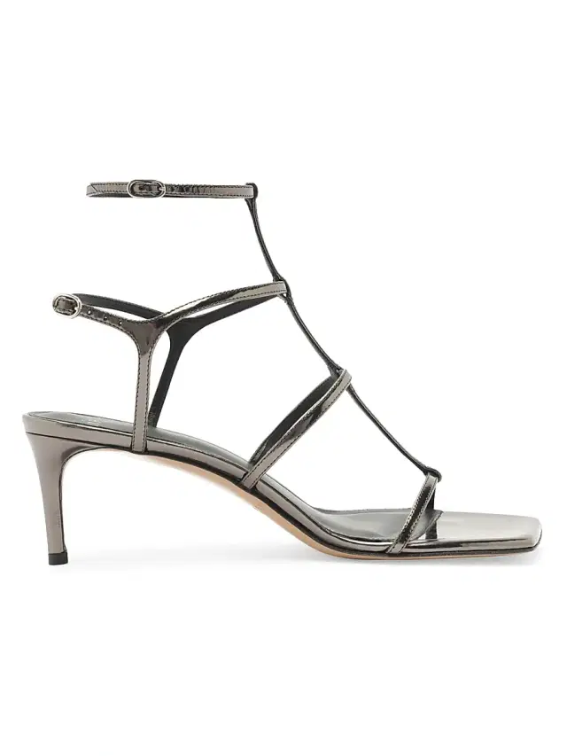 Women's Amanda 60MM Strappy Leather Sandals - Grafite