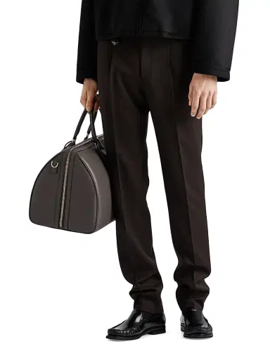 Prada Men's Wool Pants - Black - Size 36 | Thumbnail 2