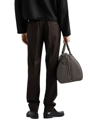 Prada Men's Wool Pants - Black - Size 36 | Thumbnail 3