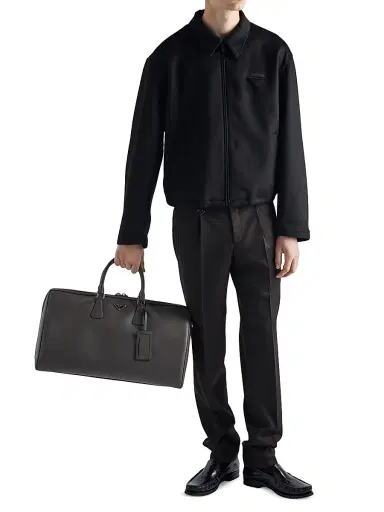 Prada Men's Wool Pants - Black - Size 36 | Thumbnail 6
