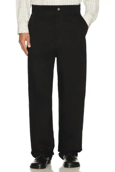 Lemaire Heavy Black Denim Maxi Barrel Workwear Pants | Thumbnail 3 Lemaire Heavy Black Denim Maxi Barrel Workwear Pants | Thumbnail 3