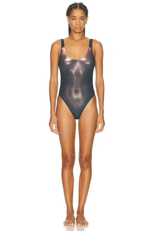 Jean Paul Gaultier Body Dust Printed One Piece Swimsuit