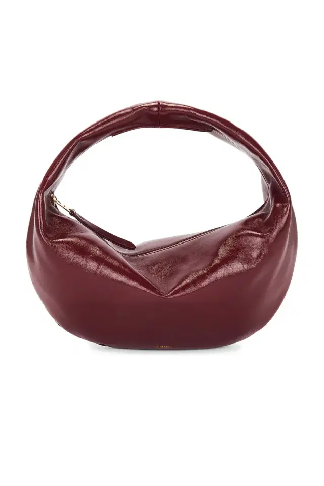 KHAITE Olivia Patent Hobo Bag