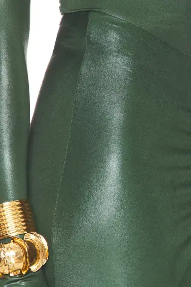 Lapointe Coated Jersey Ruched Maxi Skirt | Thumbnail 6