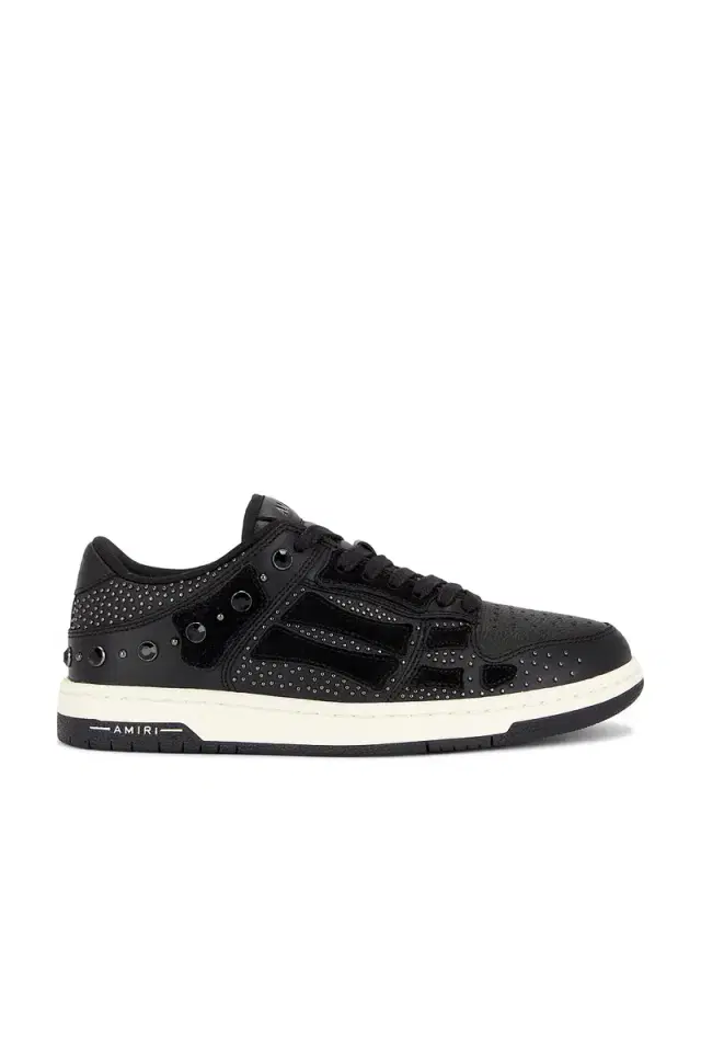Amiri Crystal Studded Skel Top Low Sneaker