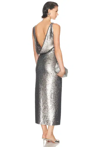SEV Draped Back Midi Dress | Thumbnail 1
