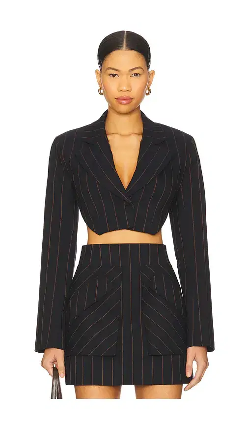 AKNVAS Anya Navy Pin Stripe Blazer