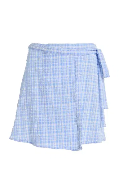 JUILLET SWIMWEAR Exclusive Gingham Mini Wrap Skirt | Thumbnail 1