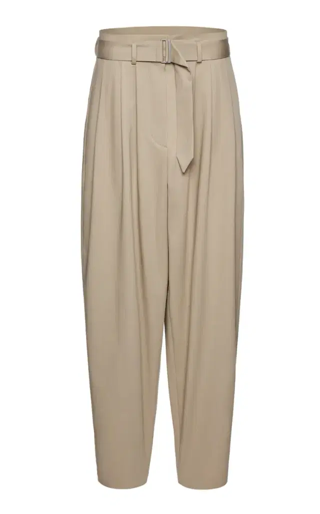 Magda Butrym Hir-Rise Wide-Leg Wool-Blend Pants