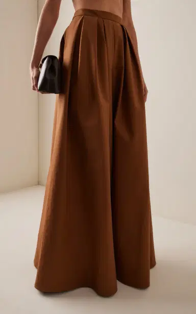 Carolina Herrera Stretch-Cotton Palazzo Pants | Thumbnail 3