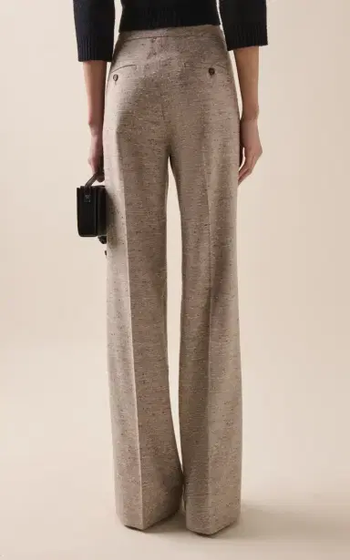 Magda Butrym Silk-Blend Flared Pants | Thumbnail 4 Magda Butrym Silk-Blend Flared Pants | Thumbnail 4