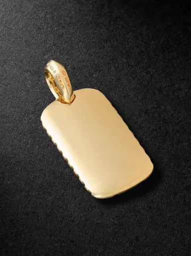 David Yurman Chevron 18-Karat Gold Tiger's Eye Pendant - Men | Thumbnail 3 David Yurman Chevron 18-Karat Gold Tiger's Eye Pendant - Men | Thumbnail 3