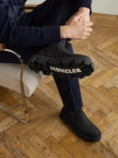 Moncler Peak City Nubuck Chelsea Boots - Men | Thumbnail 2