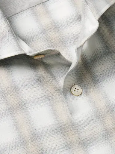 ELEVENTY Checked Cotton and Lyocell-Blend Flannel Shirt - Men | Thumbnail 4