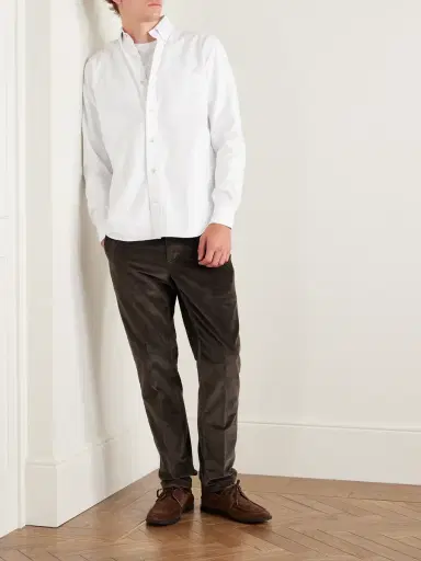 ELEVENTY Button-Down Collar Cotton Oxford Shirt - Men | Thumbnail 2