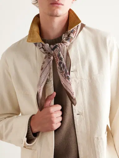 Hartford Printed Wool Bandana - Men | Thumbnail 2