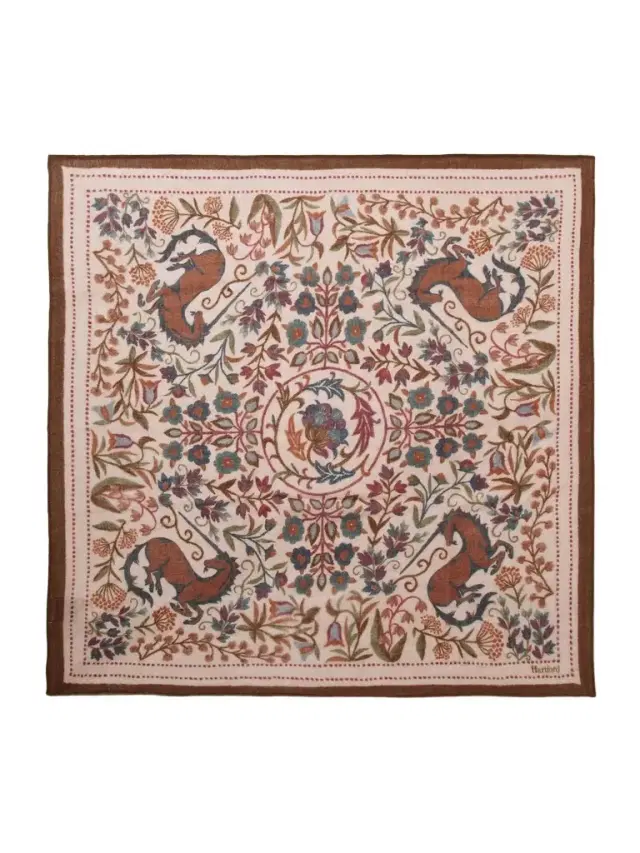 Printed Wool Bandana - Men