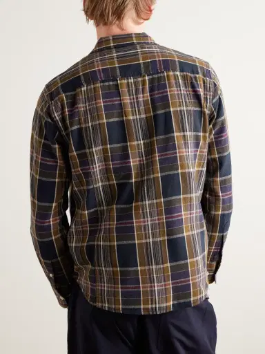 Corridor Tea Tree Checked Cotton Shirt - Men | Thumbnail 4 Corridor Tea Tree Checked Cotton Shirt - Men | Thumbnail 4