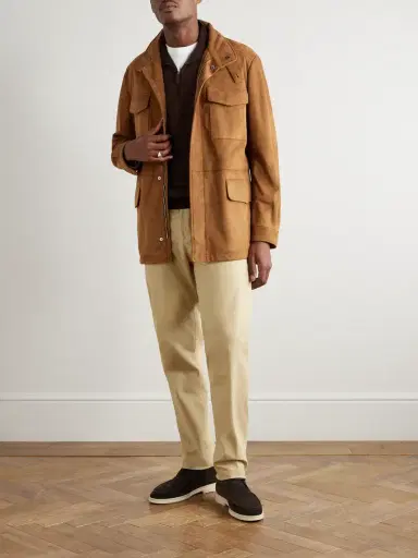 Loro Piana Carlo Hyannis Tapered Cotton-Blend Trousers - Men | Thumbnail 2 Loro Piana Carlo Hyannis Tapered Cotton-Blend Trousers - Men | Thumbnail 2