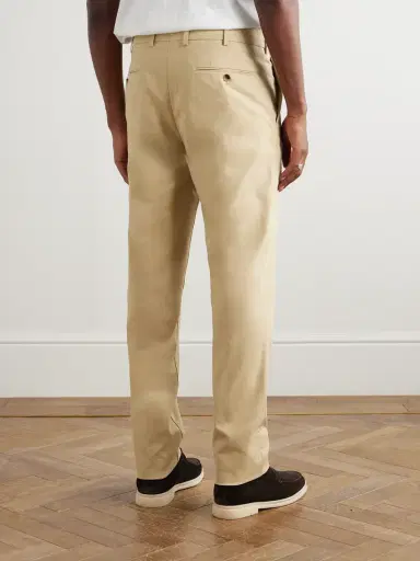 Loro Piana Carlo Hyannis Tapered Cotton-Blend Trousers - Men | Thumbnail 4 Loro Piana Carlo Hyannis Tapered Cotton-Blend Trousers - Men | Thumbnail 4