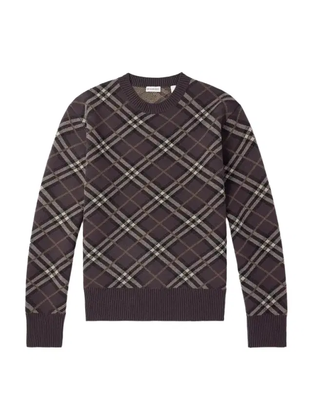 Burberry Gregory Checked Wool-Blend Sweater - Men