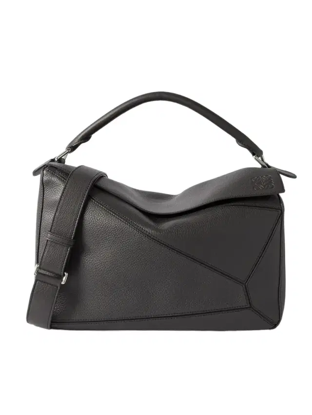 Loewe Puzzle Edge Large Logo-Debossed Full-Grain Leather Messenger Bag - Men
