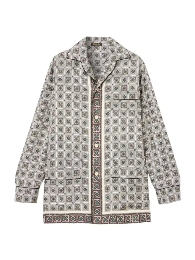 Loro Piana Lian Printed Silk-twill Shirt