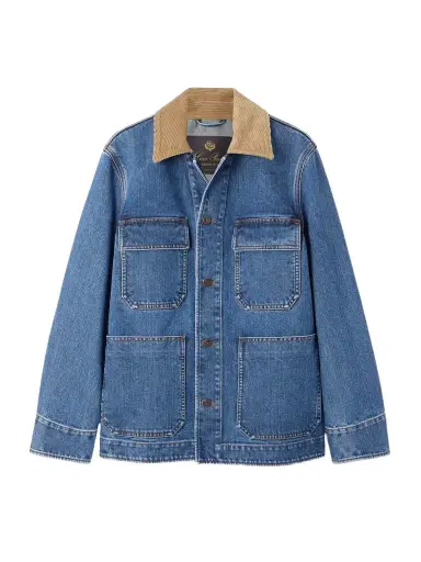 Loro Piana Dean Corduroy-trimmed Denim Jacket | Thumbnail 1