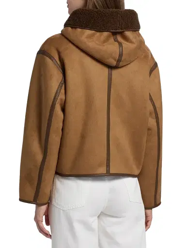 dh New York Women's Madylen Faux Sherpa Jacket - Camel Combo | Thumbnail 5 dh New York Women's Madylen Faux Sherpa Jacket - Camel Combo | Thumbnail 5